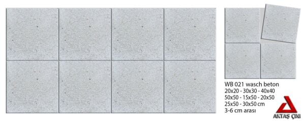 Wash Beton Beyaz terrazo