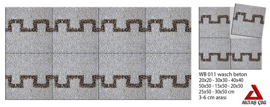 Wash Beton Desenli Zemin Kaplama Karoları