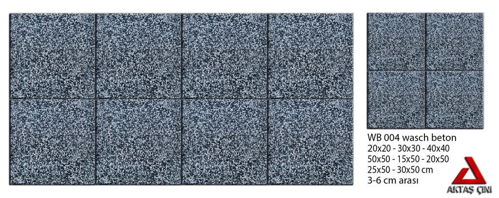 Wash Beton Bol Siyah Az Beyaz İrmikli