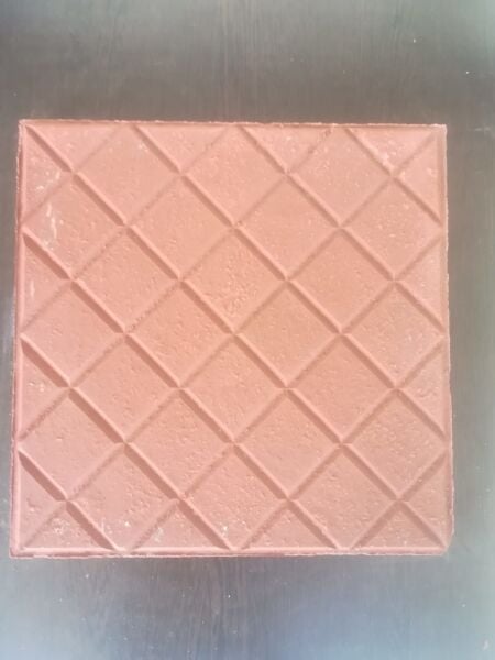 Kırmızı Baklava Desenli Karo Taş (30x30 cm)