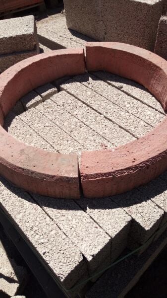 Ağaç Dibi 10 cm yuvarlak kırmızı