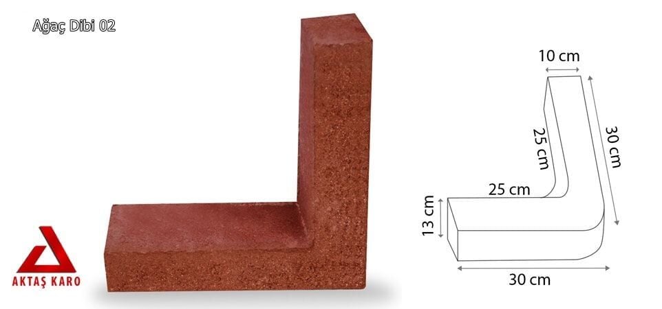 Aktaş Karo Ağaç Dibi 02 L Bordür