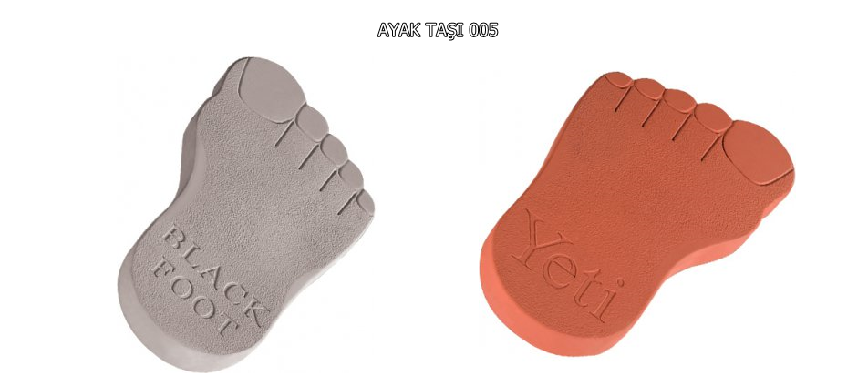 Yeti Ayak İzi Adım Taşı Seti - Büyüleyici Bahçe Dekorasyonu