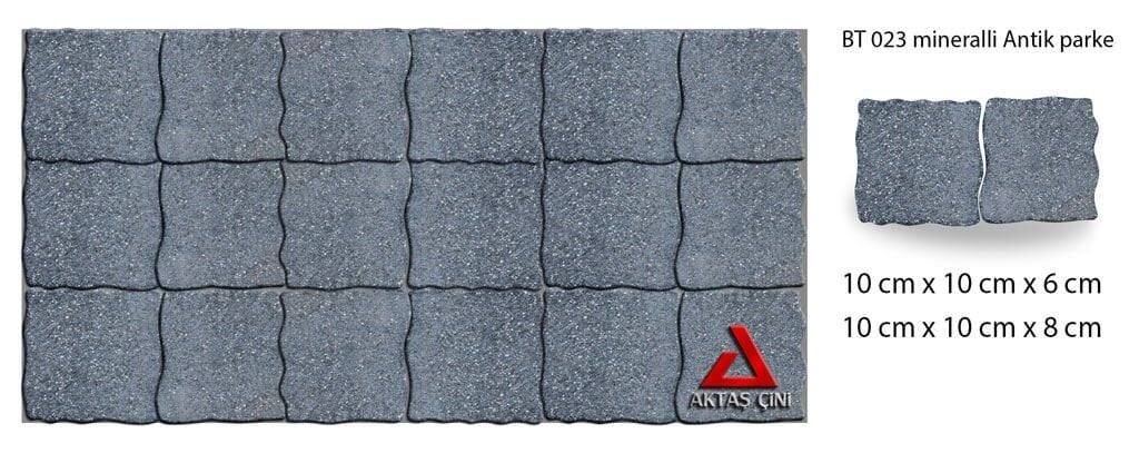 Antik Parke - AKTAŞ Çini BT 023 Mineralli 10x10 cm