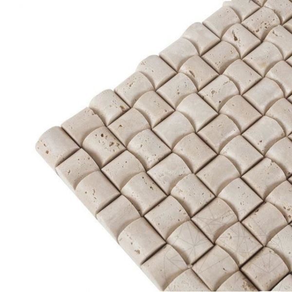 Light Traverten Şeker Mozaik