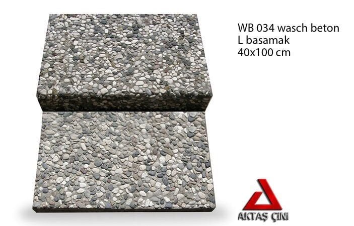 Aktaş Çini WB 034 L Basamak Wash Beton (40x100 cm)