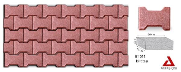 Kırmızı Kilit Taşı 6 Cm İstanbul Fiyatları | Dayanıklı Zemin