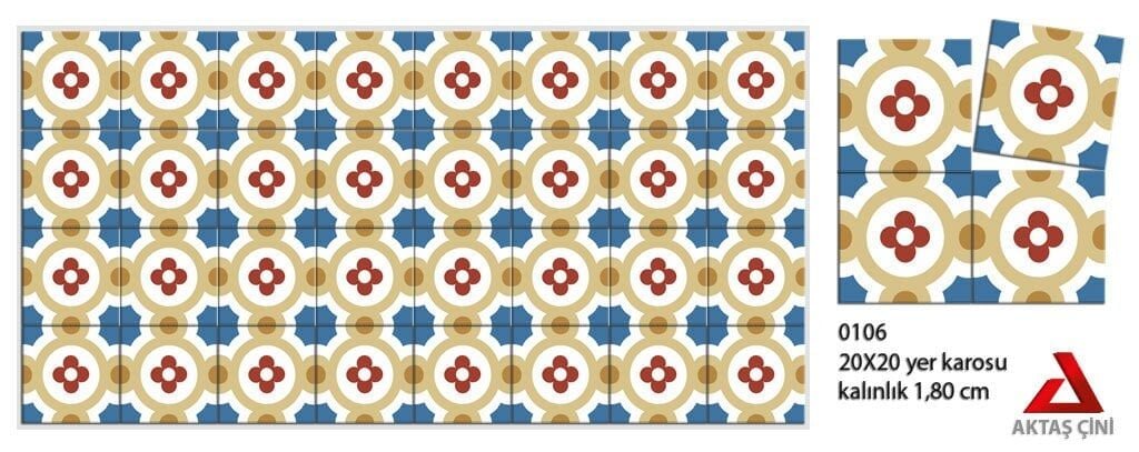 Alasökü Desenli Karo