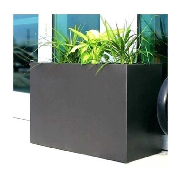 Modern Bahçe Büyük Boy Dikdörtgen Fiber Saksı