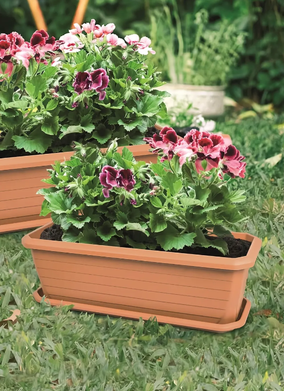 Terra Bahçe Dikdörtgen Saksı - Büyük Boy Takım 60 Lt. (85 X 34 X 25 CM)