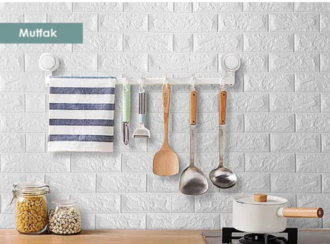 Kendinden Yapışkanlı 3D Mutfak Fayans Duvar Kağıdı Paneli - Modern Tasarım | Mutfak Duvarlarınızı Kolayca Dönüştürün