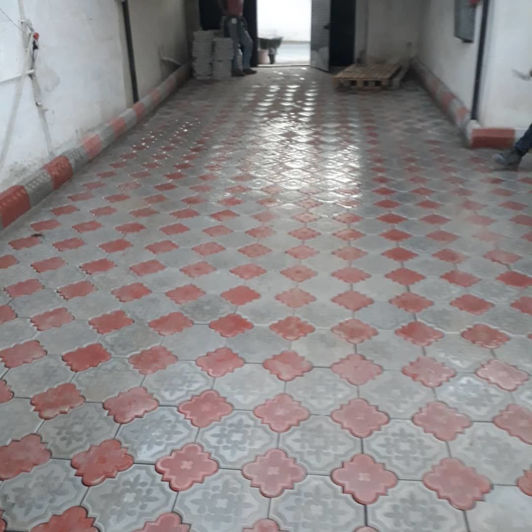 Dekoratif Çift Yüzeyli Parke Taşı (İki Renk Geçmeli Dalgalı Desen)