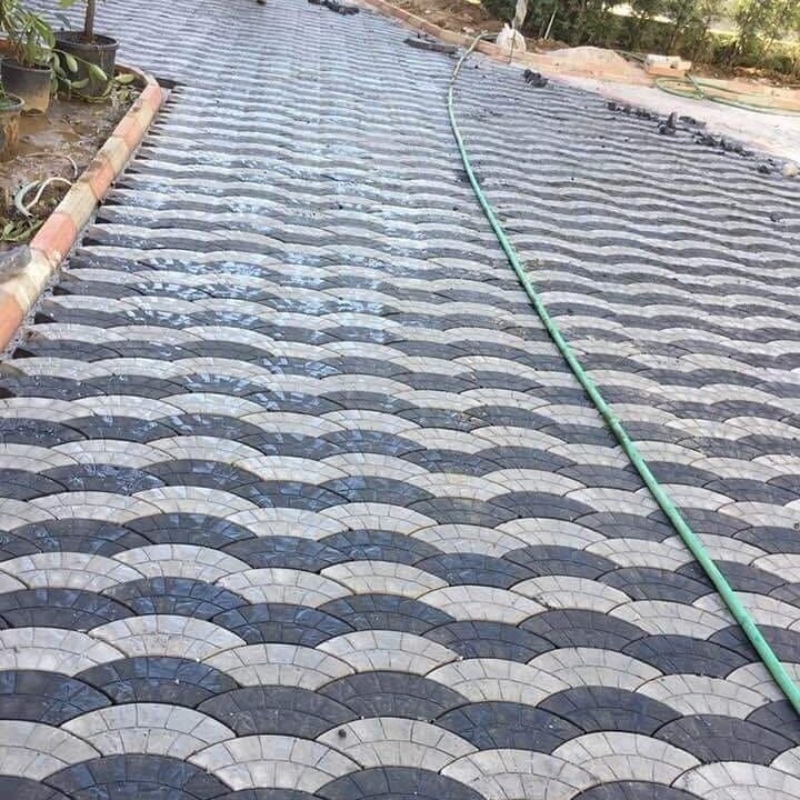 Baskı Beton Dekoratif Parke Taşı - 3 Desenli Model