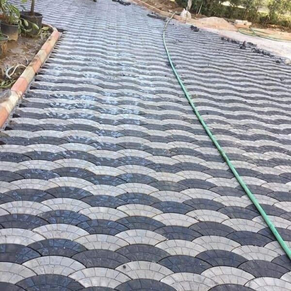 Baskı Beton Dekoratif Parke Taşı - 3 Desenli Model