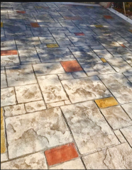 Baskı Beton Dekoratif Parke Taşı - 3 Desenli Model