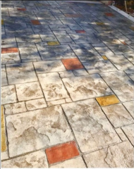 Baskı Beton Dekoratif Parke Taşı - 3 Desenli Model