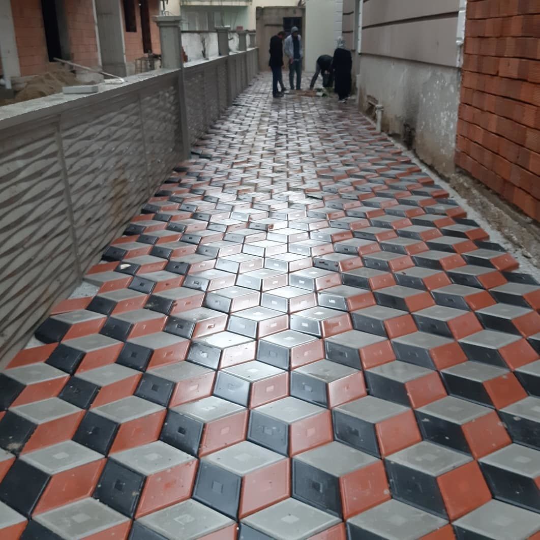 Dekoratif Parke Taşı 2 – Üç Boyutlu Desenli Yer Döşeme