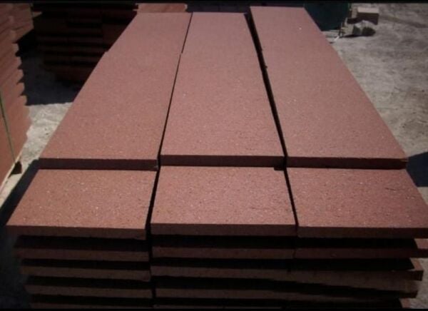 Özel üretim Ankara Andezit Taşı Kırmızı 200x55x3 M2 Fiyat