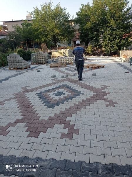 40x40 cm Dekoratif Kilit Taşı - Bahçe ve Peyzaj Zemini