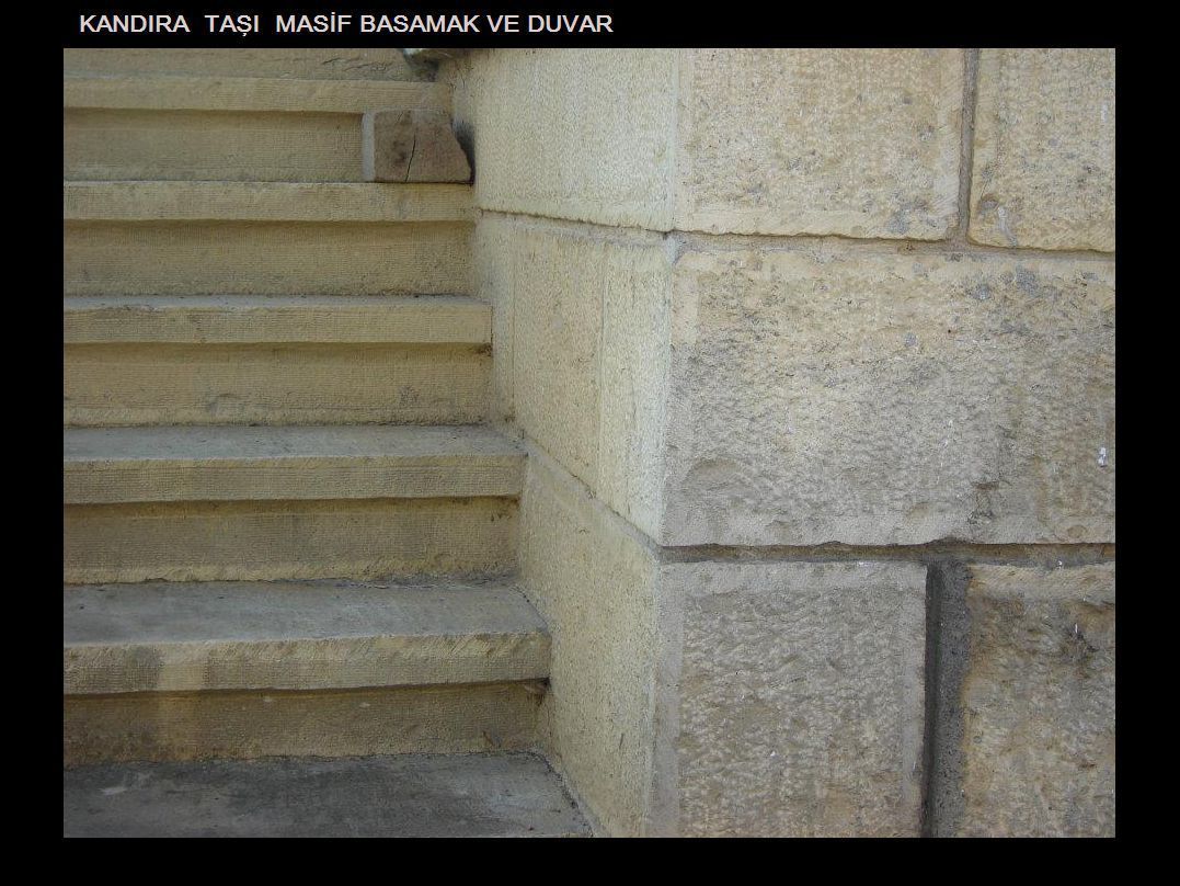 Kandıra taşı masif basamak ve duvar kaplama