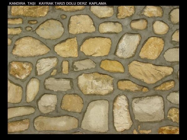 Kandıra taşı kayrak tarzı dolu derzli
