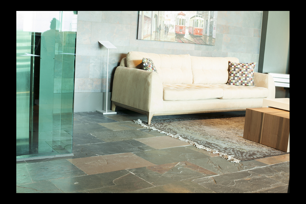 multi color slate zemin