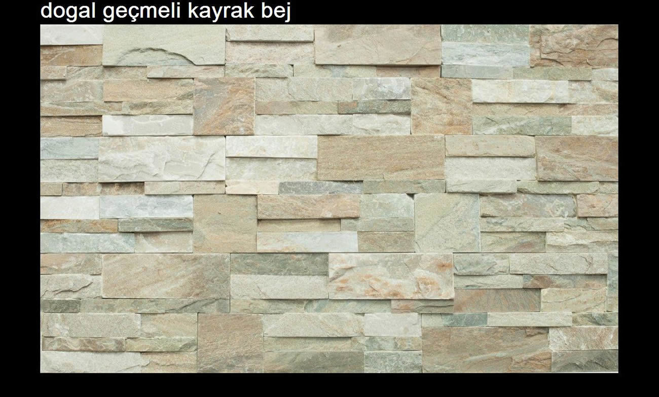 Geçmeli kayrak taco bej