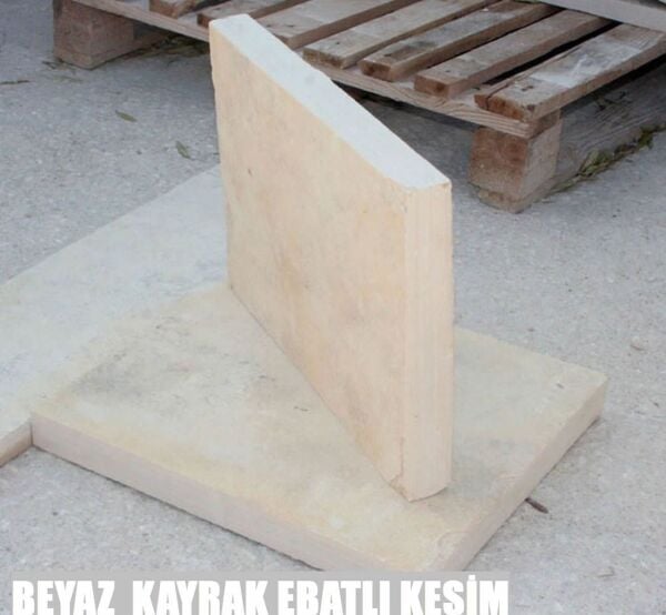 Kesimli Ebatlı Beyaz Kayrak