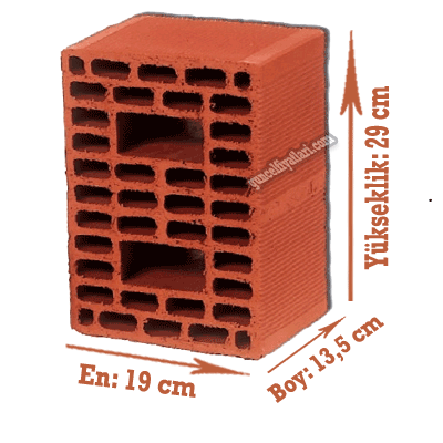19 luk Yığma Tuğla Fiyatları
