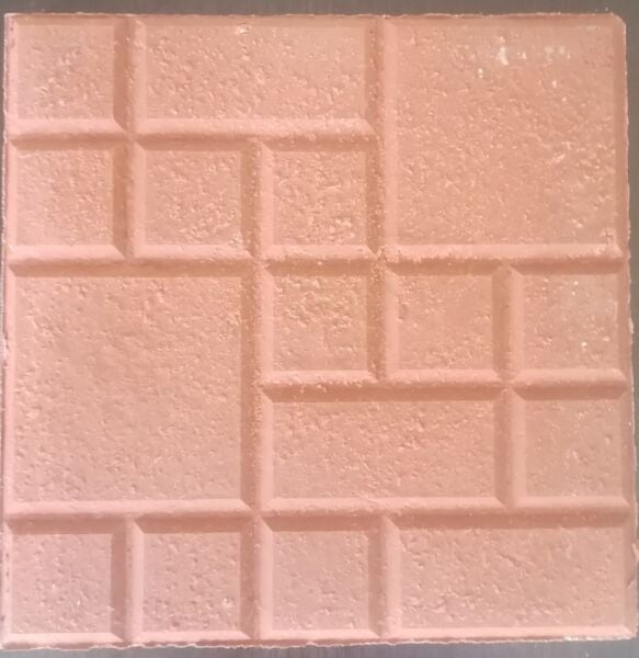 30x30x3 cm Çifteköprü modeli bahçe karo taşı