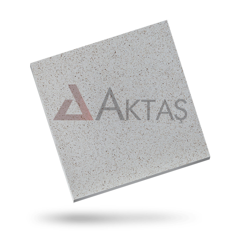 White Mix-102 Terrazo Karo