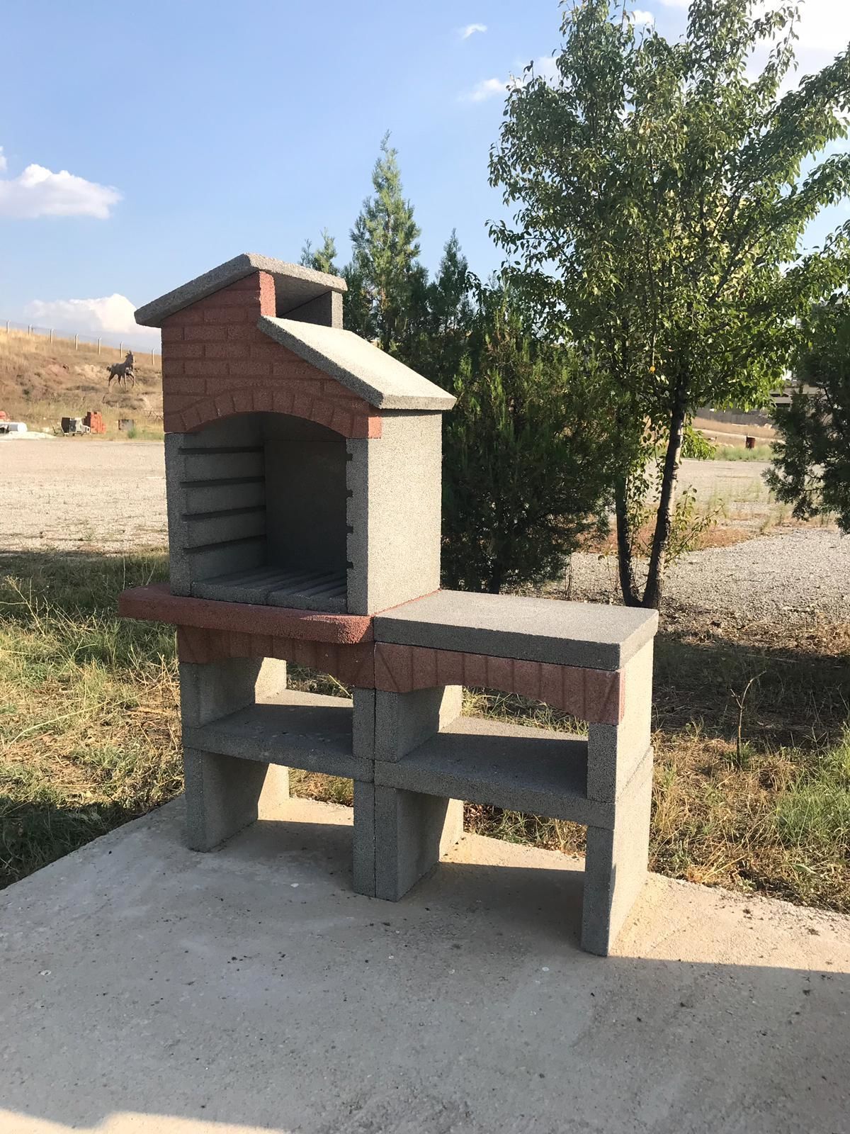 Hazır bahçe barbekü ek masalı