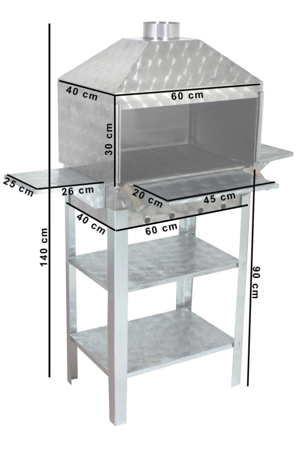 3M Mth-30 Lüx Davlumbazlı Kapaklı Bacalı Maltız Izgaralı Mangal: Lezzetli Mangal Keyfini Her Yere Taşıyın!