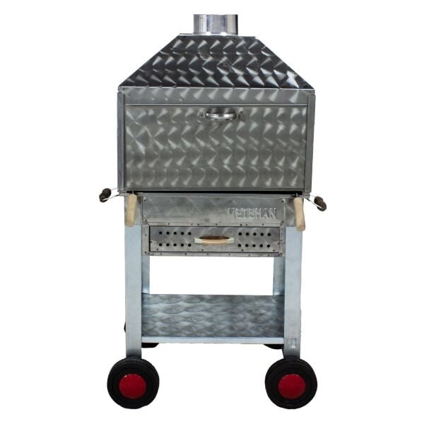 MTH-124 Davlumbazlı Bacalı Maltız Izgaralı Mangal (2 Tekerlekli): Lezzetli Mangalların Sırrı!