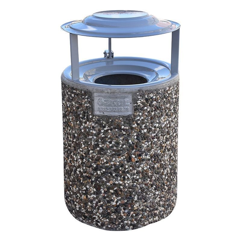 Takım Wasch Beton Çöp Kovası ve L Parapet