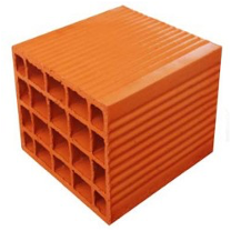 Termo Blok 10'luk Yatay Delikli Tuğla (19 x 10 x 19 cm)