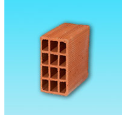 Hafif Yapı 12-25'lik Yatay Delikli Bölme Tuğlası (25x12x25 cm)